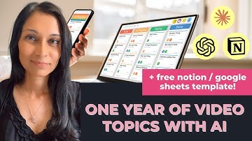 150 video content ideas in 20 minutes with AI (+ free Notion template - or Google Sheets!)