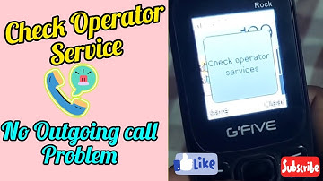 Check Operator Service All keypad Mobile ।NO outgoing call problem any mobile