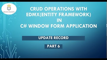 How to Update record in Database Using Entity Framework in C# Window Form in Urdu/Hindi