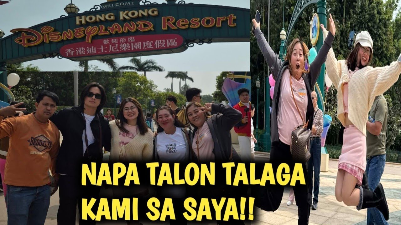 MUNTIK PA KAMING DI MAKAPASOK SA DISNEYLAND !! MAMA CHE KINABAHAN NA !! #VAL SANTOS MATUBANG #KRAB