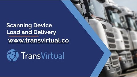 Scanning Device (PDA) - Load and Delivery