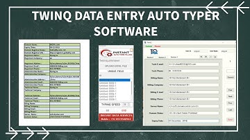 How to Fill TwinQ Data Entry Forms Automatically| TwinQ Data Entry Form Filling Auto Typer Software