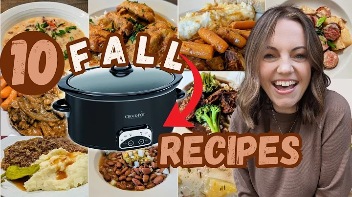 ULTIMATE FALL Slow Cooker Video! 10 Cozy Crockpot Meals!