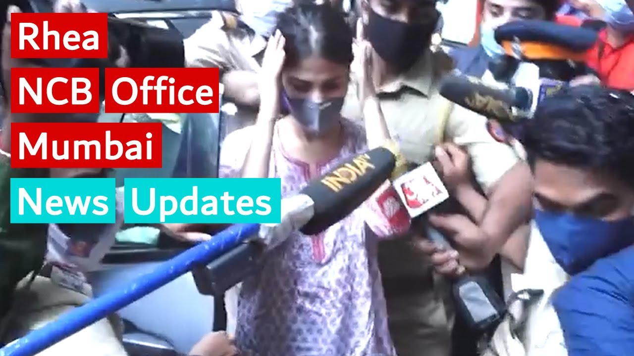 Rhea Chakraborty Chaos at NCB Office Mumbai for Sushant Singh Rajput Case Showik Grilled for Drugs