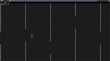Linux ascii clone of Flappy Bird.