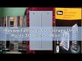 Review Fellowes CD Storage Unit, Holds 30 Discs + 18 on Top of CD Rack, Grey