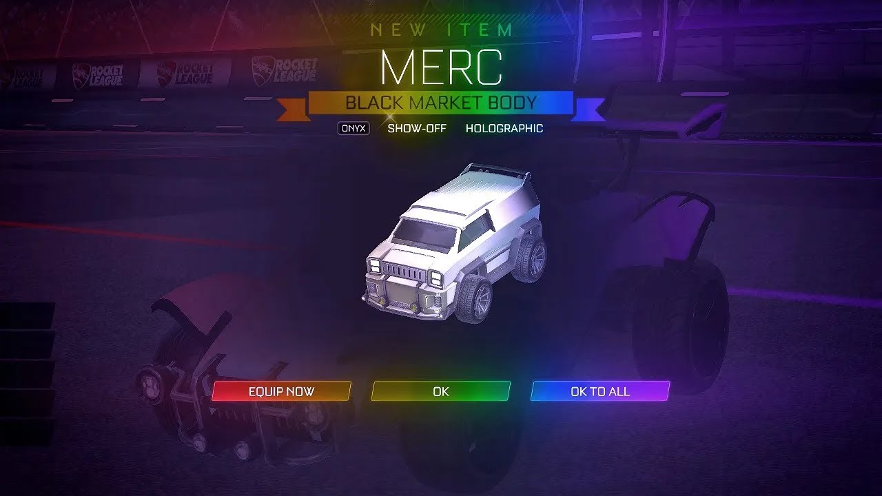 Merc Rocket Edition PLAYING ROCKET LEAGUE WITH THE MERC CAR! - YouTube