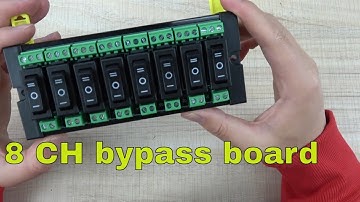 8 channel bypass switch board for home automation DIY