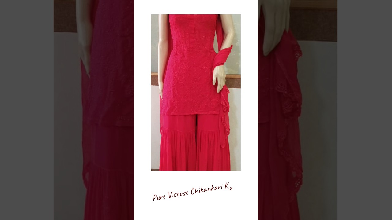 Viscose Chikankari Kurtis 8591690360 