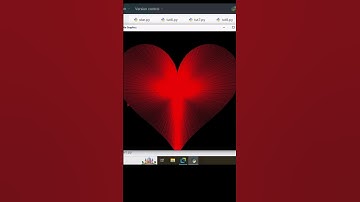 Red Heart Shape Pattern Using Python Turtle Graphics #python #turtlegraphics #heart #heartshape