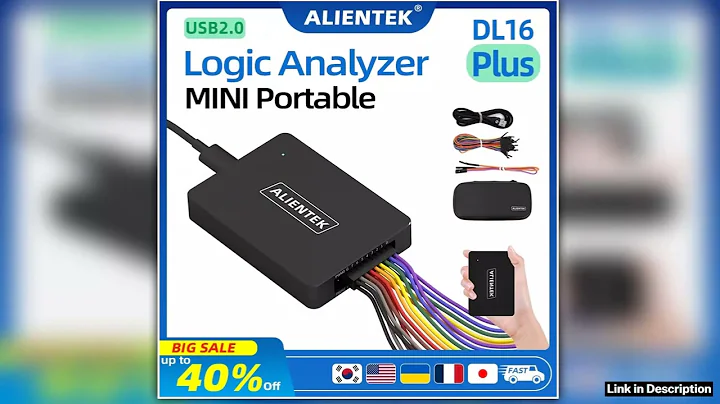 ALIENTEK Logic Analyzer DL16 250MHz Max Sample Rate 16Channels Logic Analyzer Tools ARM FPGA Debug