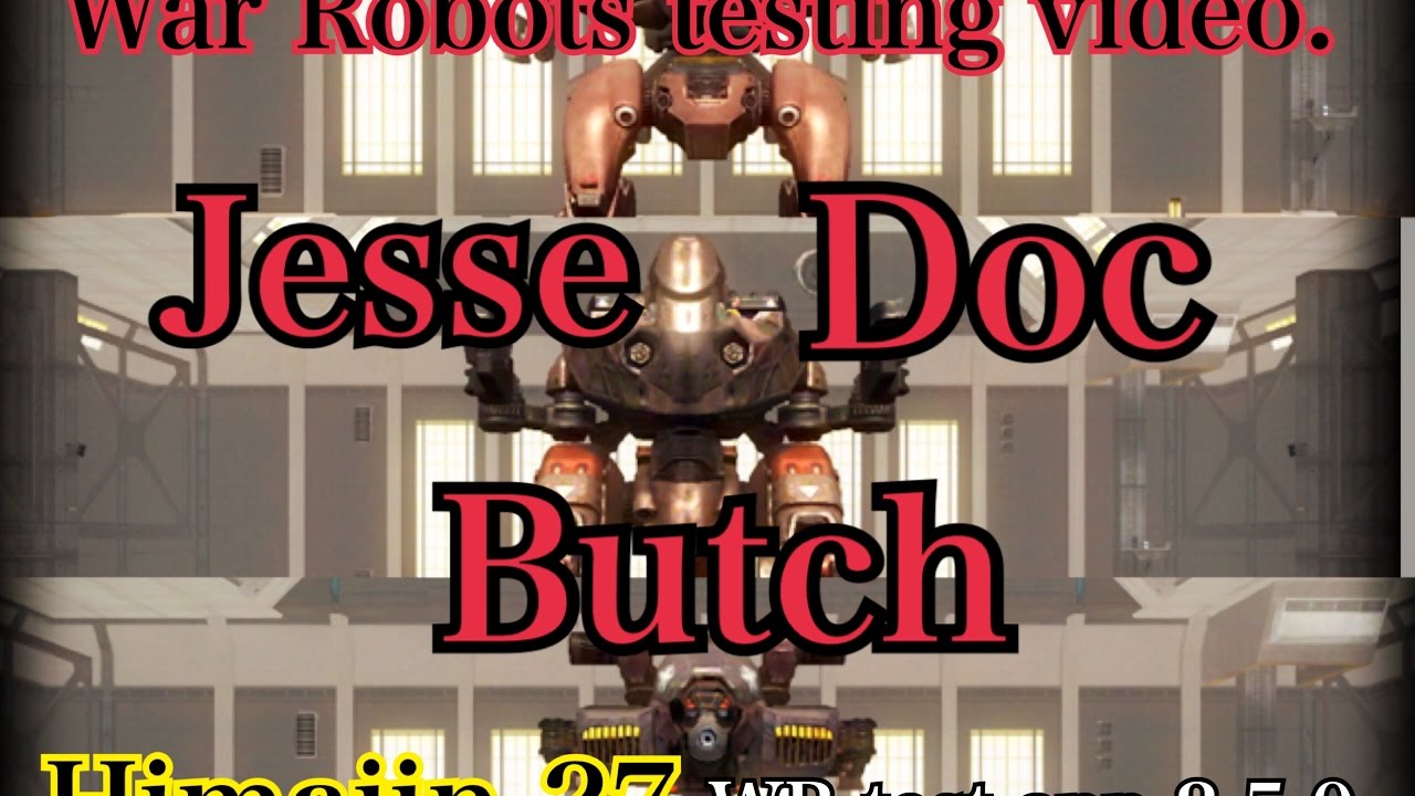 War robots test server play video test app 2 5 0 jesse doc butch youtube