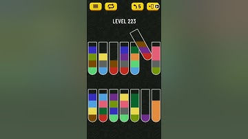 Water sort puzzle level 223