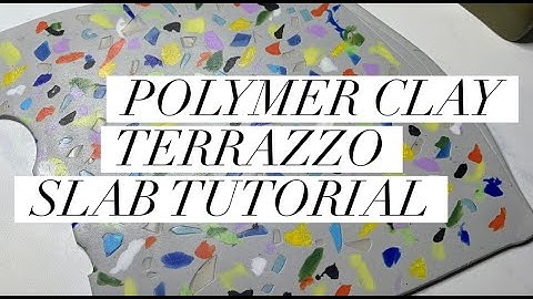 Polymer Clay Slab Tutorial - Terrazzo Technique