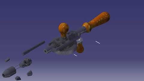 Drill machine assambly animation Catia