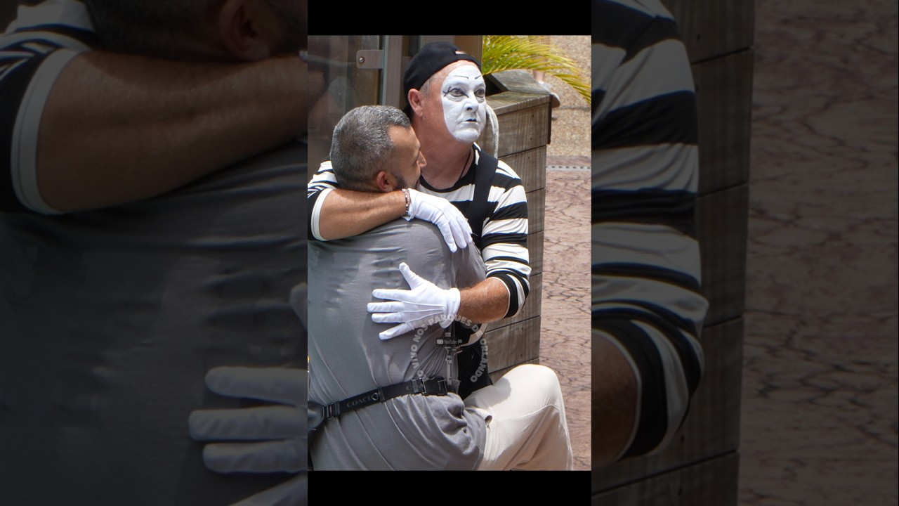 Tom o mímico ficou preocupado 😳😂🤣 #tomthemime #seaworldmime #seaworldorlando