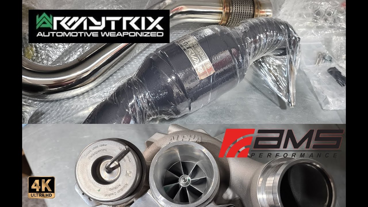 AMS Alpha Performance Garrett Turbo and ArmyTrix Exhaust Install Mercedes Benz GLA CLA A45 AMG M133