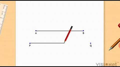 Measuring line segment by tracing