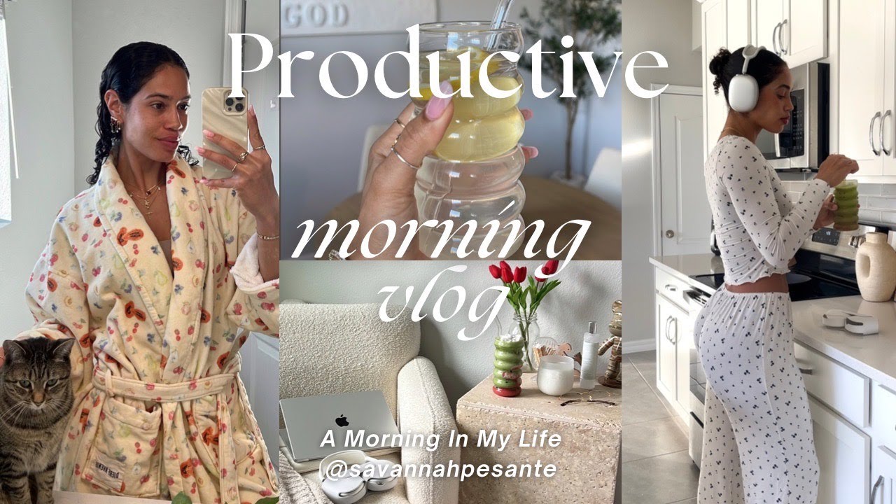 Productive Morning Vlog I Gym Routine + Decluttering - YouTube