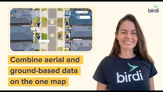 Combine aerial and ground-based data on the same map