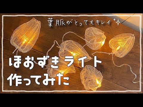 簡単に作れる『ほおずきライト』#diy #簡単diy #ほおずき#ほおずきライト #ランプ #癒し #100均