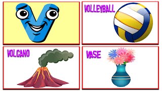 Kids Learning | Learn Letter V | Words From V | ABC Flashcards | Kids A to Z screenshot 1