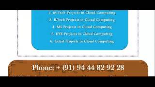 CLOUD COMPUTING PROJECTS IN VIENNA