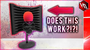 DOES THIS REALLY WORK?!?! (Tonor Portable Microphone Isolation Shield)