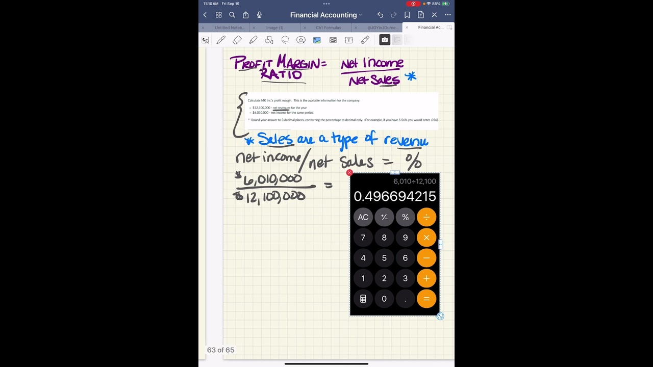 🧮 Calculate Profit Margin Ratio