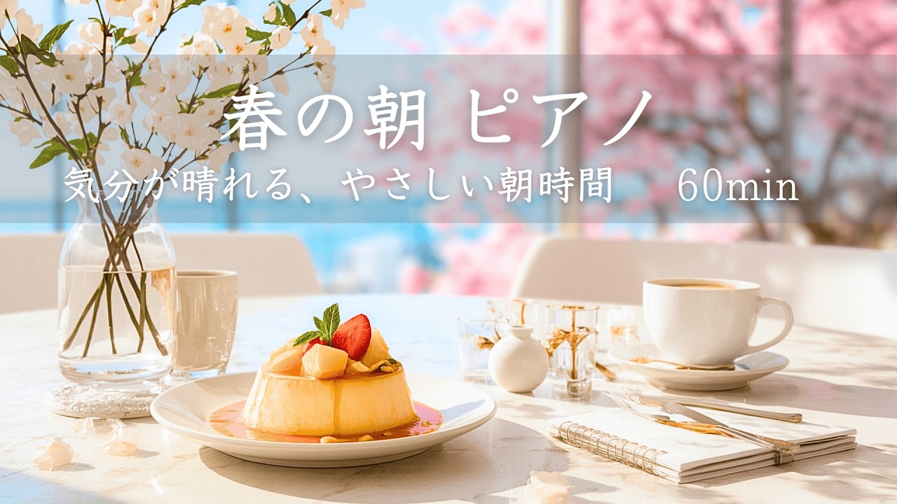 【Playlist】気分が晴れる、やさしい朝ピアノ − モーニングルーティンを整える60分｜モーニングルーティン・朝用BGM・作業用BGM・リラックス