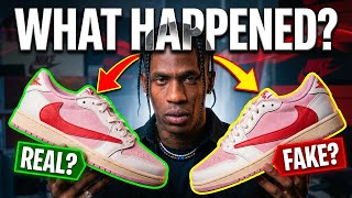 Real Vs Fake Jordan 1 Travis Scott Low “Tropical Pink” 