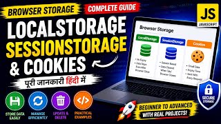 LocalStorage vs SessionStorage vs Cookies | Complete JavaScript Tutorial