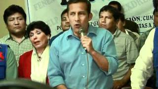 Ollanta Humala en reunión con Federación de Canillitas