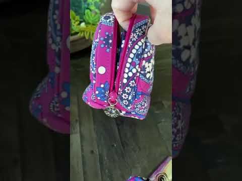 Vera Bradley Boysenberry: Pocket Cosmetic, Coin u0026 Key case, and Saddle Up bag