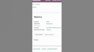 How To create Contract of an empoyee #shorts #youtubeshorts #odoo #odooapps