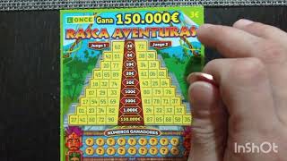 Rascas Once  Super premio Rasca de Aventuras  Rasca premiado con 500€