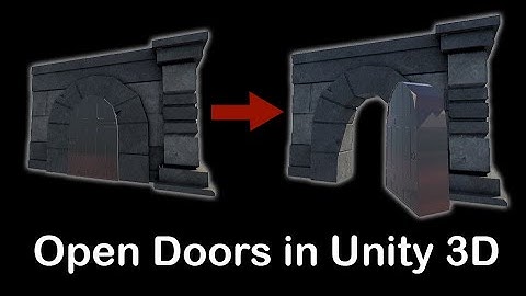 How to Open a Door in Unity 3D | Animation + Trigger Tutorial (Unity Tutorial)