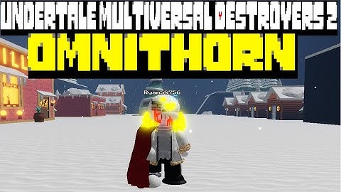 Omnithorn Sans showcase [Undertale Multiversal Destroyers 2]