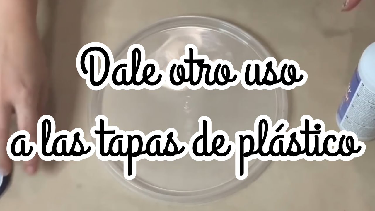Dale otro uso a las tapas de plástico