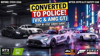 Creating POLICE and F1 safety cars in Forza Horizon 6 - AMG GT and Ford Victoria ! screenshot 2