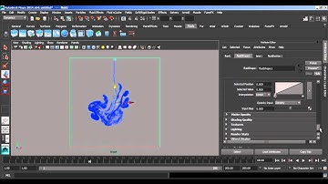 Ink drop effect Maya fluid
