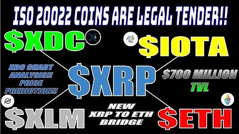 XDC, XLM, XRP LEGAL TENDER😲🚀XDC PRICE PREDICTION💱NEW ETH BRIDGE TO THE XRPL🌉XLM BLOCKCHAIN BOOTCAMP❗