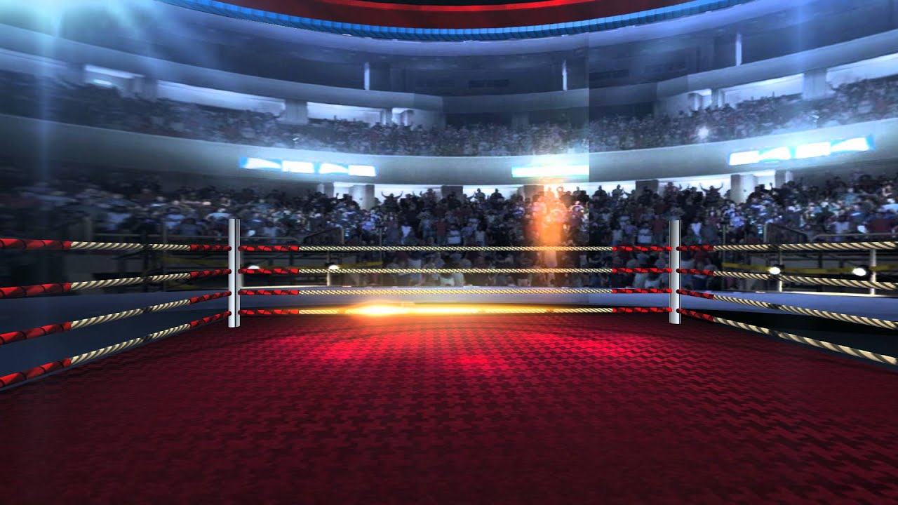 boxing ring virtual set - YouTube