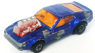 Matchbox renowacja Mustang Piston Popper nr 10. Zabawka model odlewany.