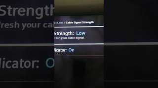#xfinity low cable signal again