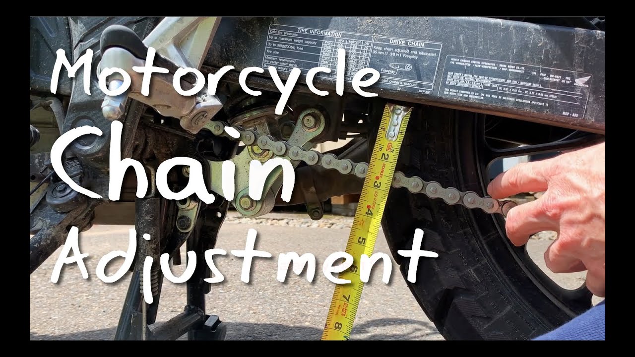 Motorcycle Chain Adjustment on the 2019 Honda CB500X Oregon