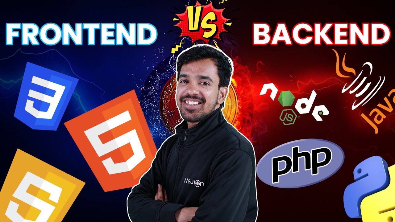 Frontend Vs Backend | Front - End Foundations LIVE. - YouTube image.