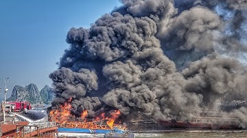 Cháy Tàu Cao Tốc Ở Cảng Cái Rồng Vân Đồn Quảng Ninh