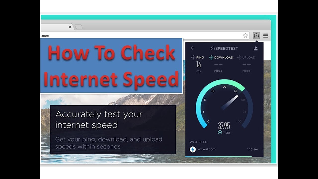 HOW TO CHECK INTERNET SPEED Explained In Detail YouTube