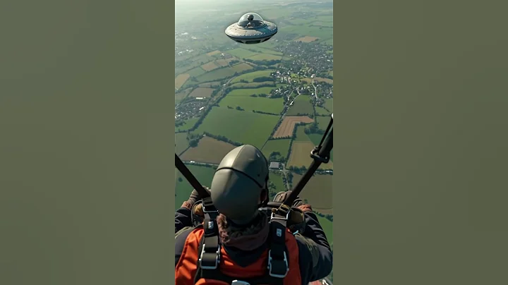 Incredible moment a parachuter captured a ufo up close! #UFO #UFOS #uaps #uap #Aliens #alien #OVNI